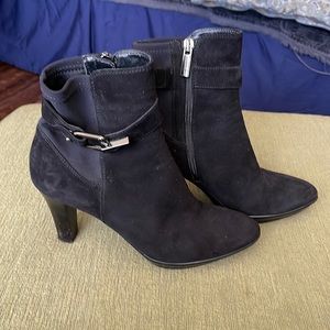 AquaTalia suede waterproof black boots.